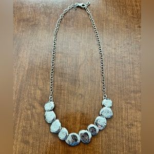 Silpada Sterling Silver Hammered Circle "Still Shining" Disc Necklace N1984